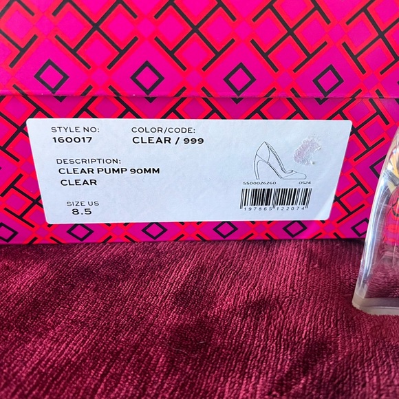 Tory BURCH Clear pumps 90mm Square Toe heel - Picture 3 of 11